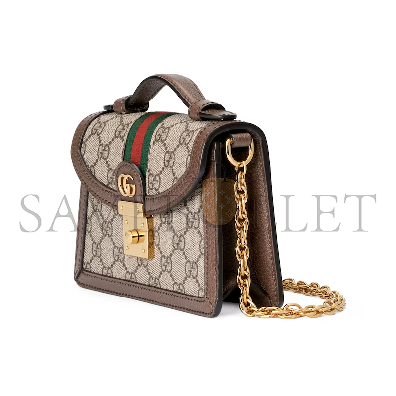 GUCCI OPHIDIA MINI TOP HANDLE BAG 696180 (17.5*13*6cm) GUCCI OPHIDIA MINI TOP HANDLE BAG 696180 (17.5*13*6cm)